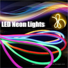 80led / m Epistar led chip DIP led neon flex verde SMD5050 RGB Chaqueta 110v verde led neon flex cuerda light